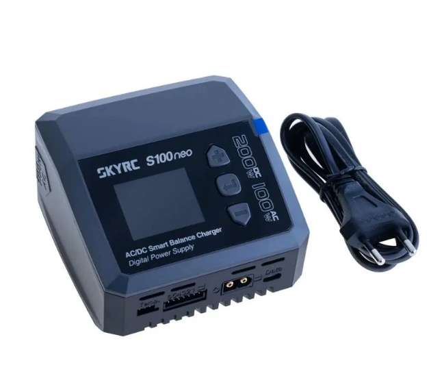 XT60x1 Charger 1 SkyRC S100neo AC 100W DC 200W Smart Balance - Image 3