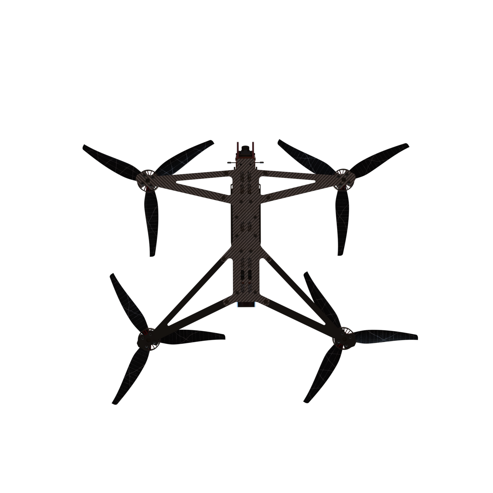 vulture10 10 heavy lift fpv dronas bottom Vulture10 ELRS 2.4G Analog 5.8 2.5W - Image 5