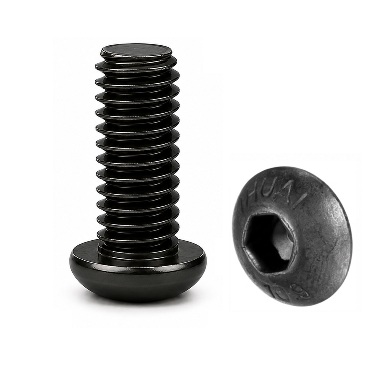 1 M3x9 Screw Mushroom Head M3x9 Mushroom varžtas